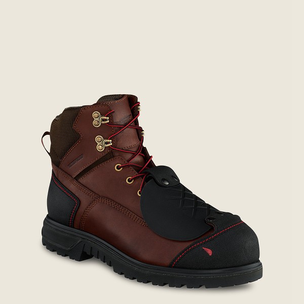 Bottes de Sécurité Red Wing - Brnr Xp - 6-Inch Waterproof Toe Metguard - Marron/Noir - Homme 193ROXL